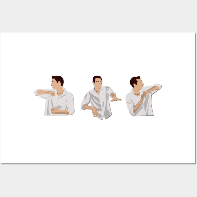 The Inbetweeners Movie Neil Dance Wall Art by OutlineArt